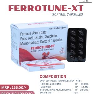 Ferrous Ascorbate, Folic Acid & Zinc Tablets 105MG