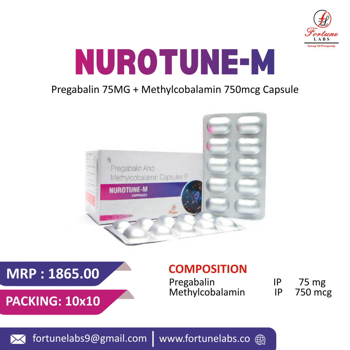 Pregabalin and Methylcobalamin IP Capsules