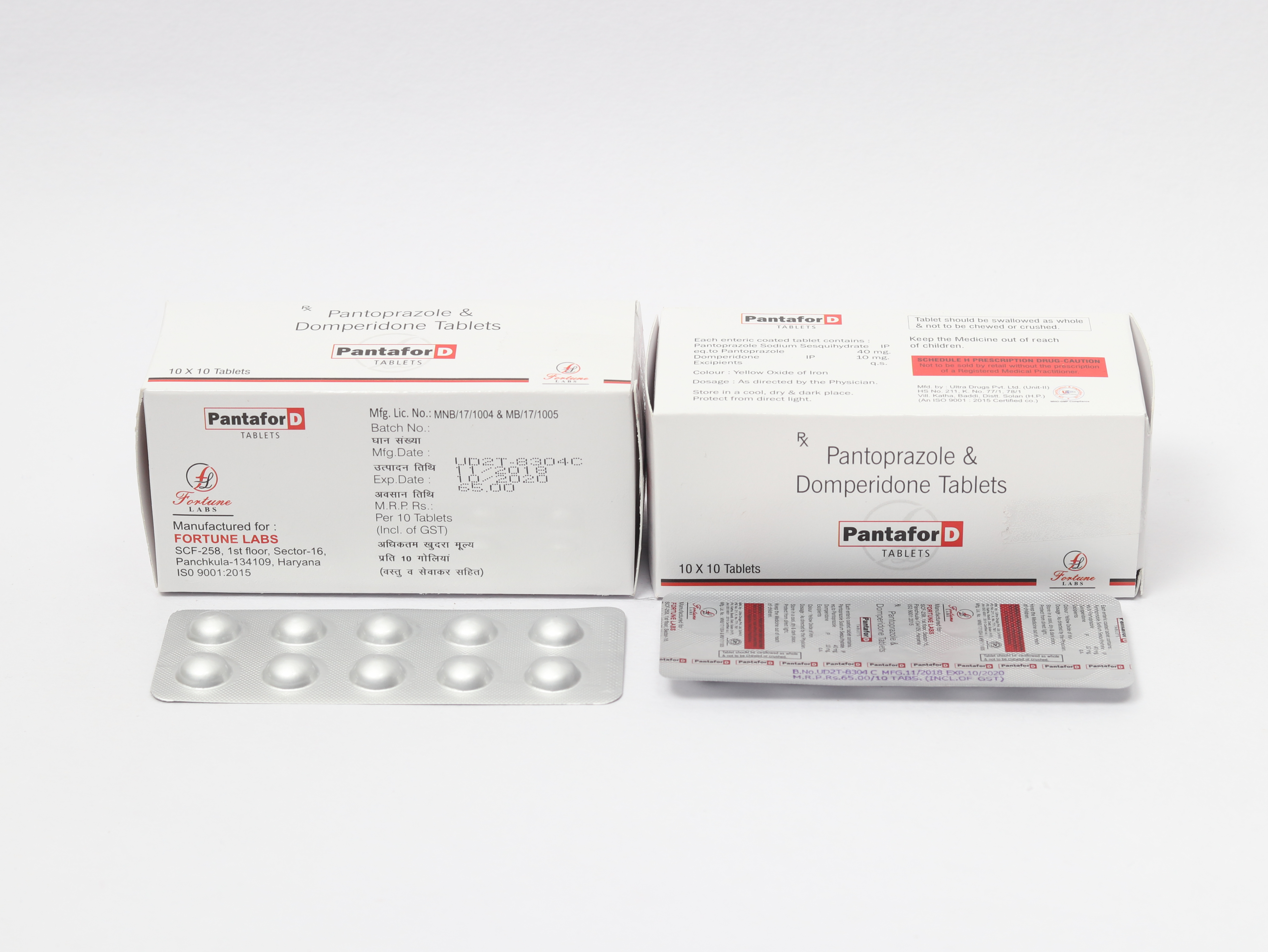 Pantoprazole 40 mg + Domperidone 10 mg Tablet Manufacturer