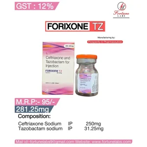 Ceftriaxone and tazobactam for Injection 281.25MG