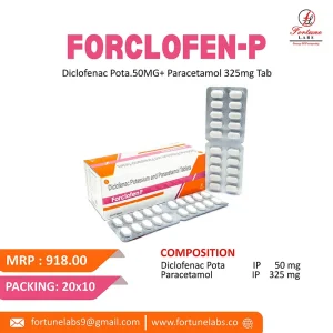 Diclofenac Potassium & Paracetamol Tablets