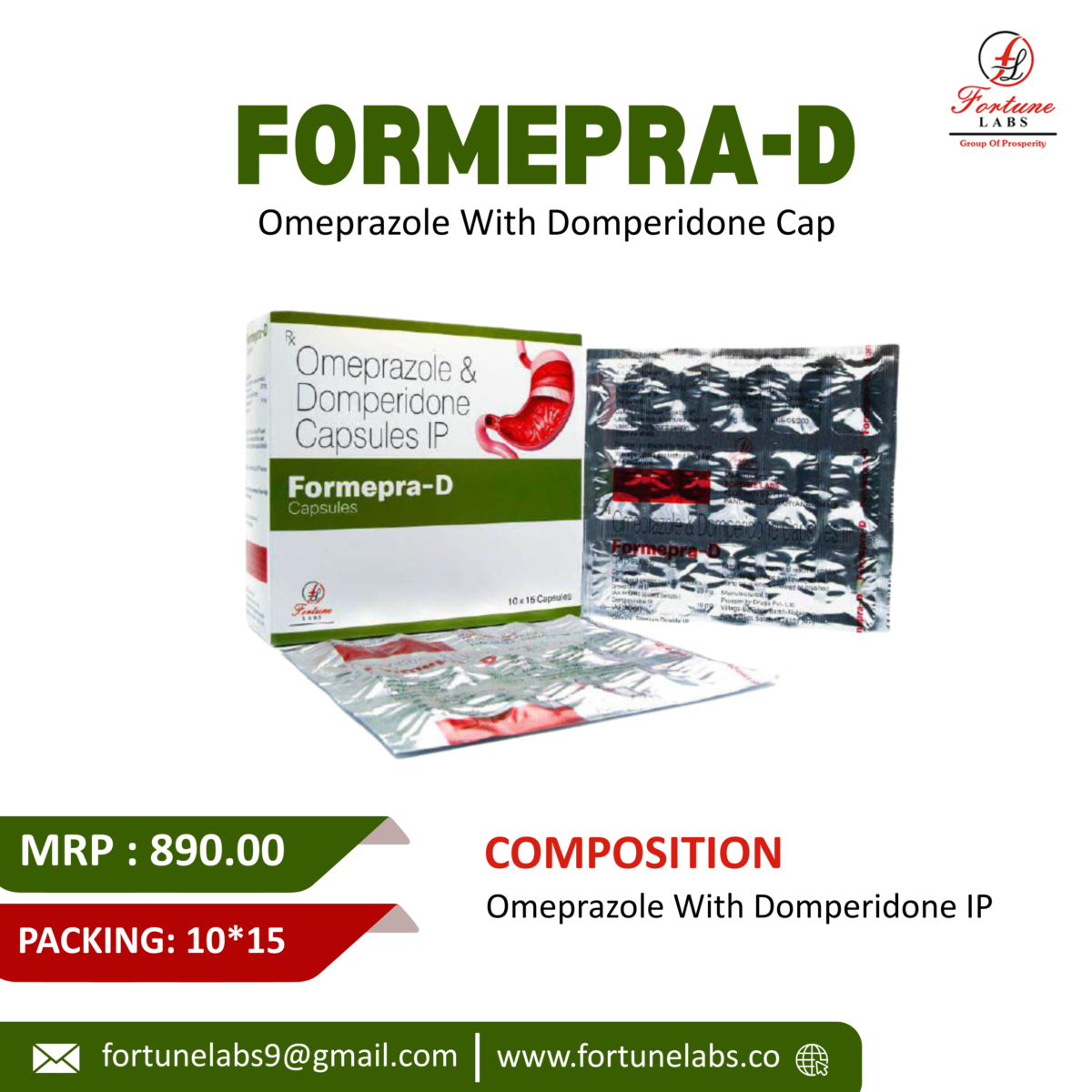 Omeprazole (Enteric Coated) & Domperidone Capsules 30MG