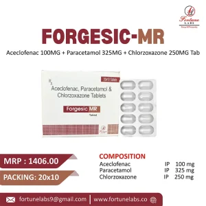 Aceclofenac, Paracetamol, Chlorzoxazone