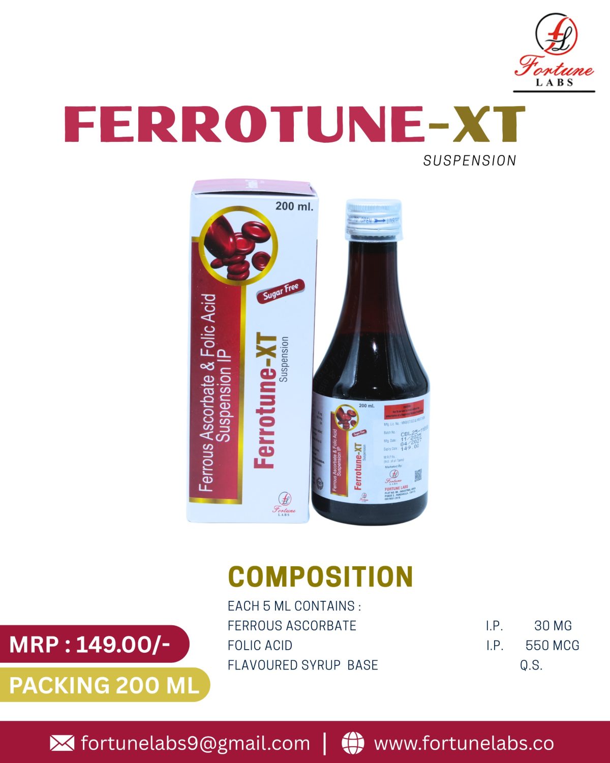 Ferrous Ascorbate and Folic Acid Suspension