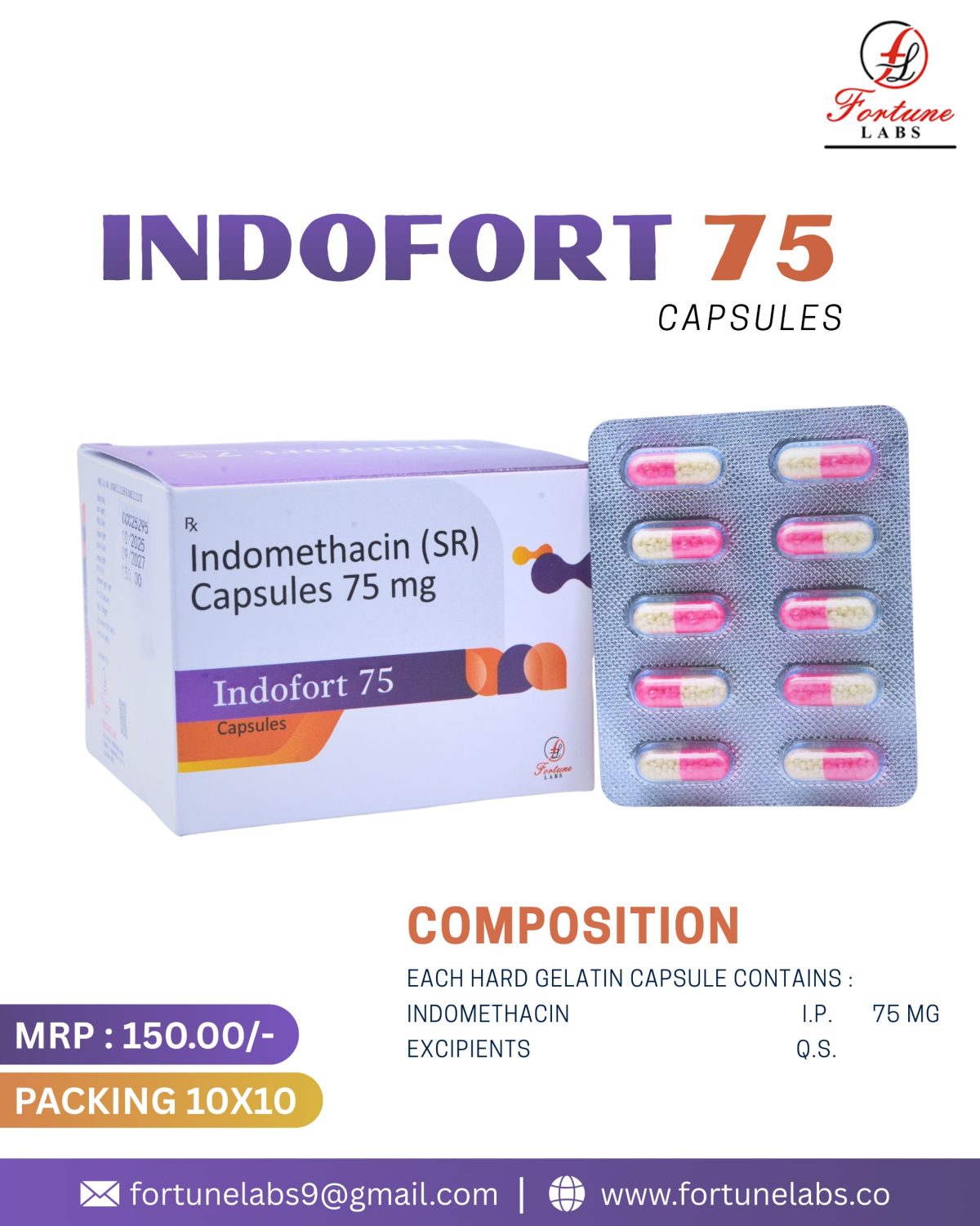 Indomethacin (SR) Capsules 75 mg