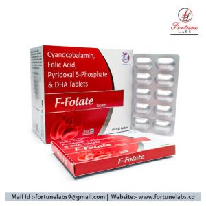 Cyanocobalamin, Folic Acid, Pyridoxal 5 Phosphate and DHA Tablets