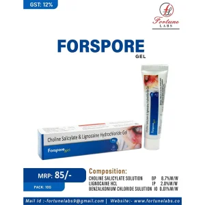 Forspore Gel with Choline Salicylate & Lignocaine
