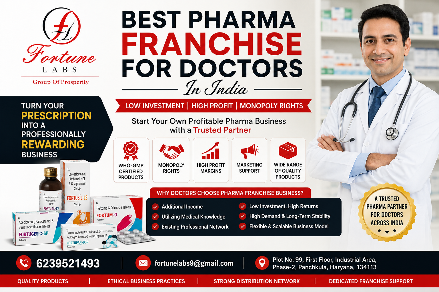 Best Pharma Franchise for Doctors in India | Fortune Labs