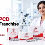 Gynae PCD Pharma Franchise in India Fortune Labs Gynae PCD Pharma Franchise in India banner with branded product boxes and a healthcare professional.